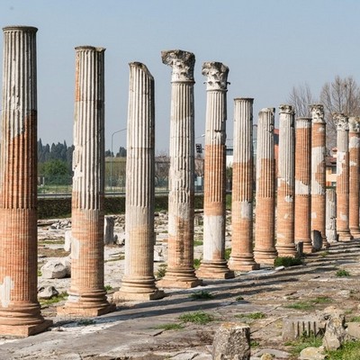 Il foro romano ad Aquileia.